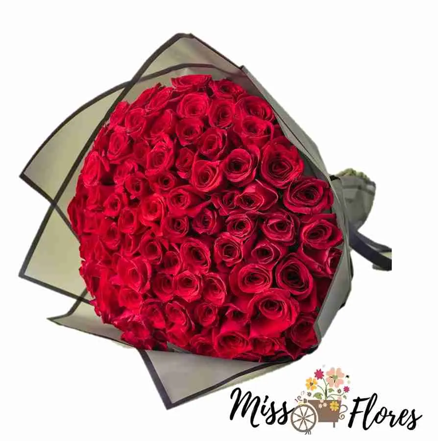 #21 Ramo grande 100 Rosas Rojas