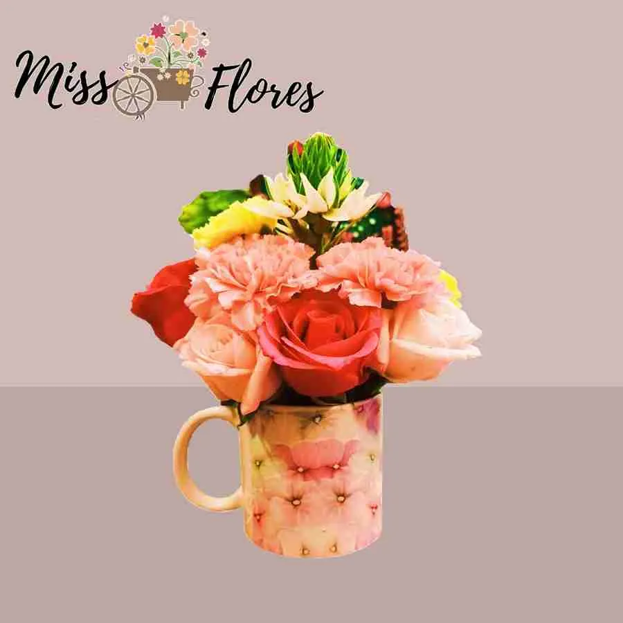 #63 Taza "Floral"