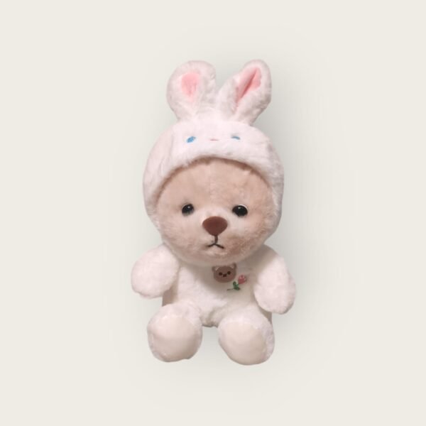 #233 OSO CON CAPUCHA DE CONEJO DE PELUCHE - Imagen 3