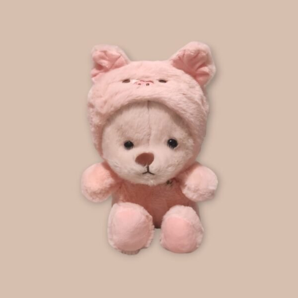 #233 OSO CON CAPUCHA DE CONEJO DE PELUCHE