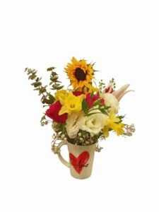 #956 Tasa te amo de flores