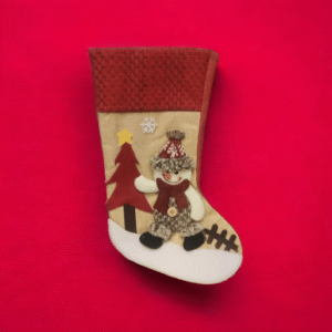 #194 Media Navideña decorativa Muñeco de nieve