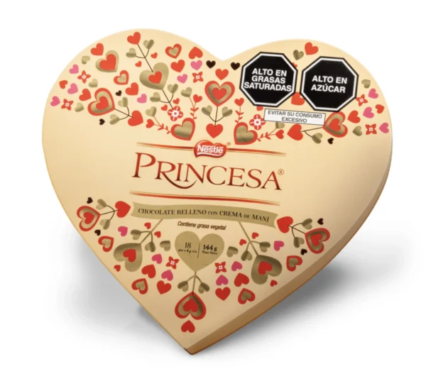 #C0 Chocolate Princesa Corazón 144GR